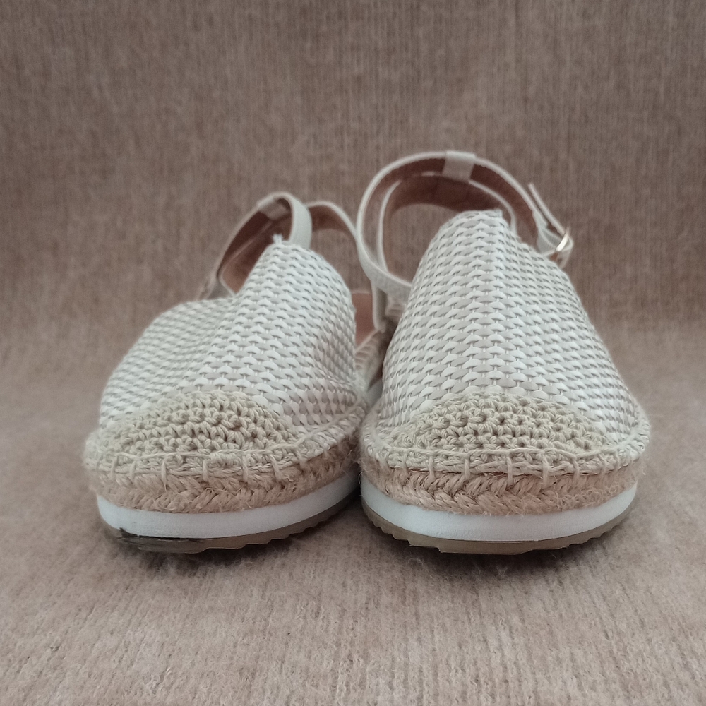 Nautica Women's Nadana Cream & Tan Woven Espadrilles, Size 8 - Picture 5 of 7